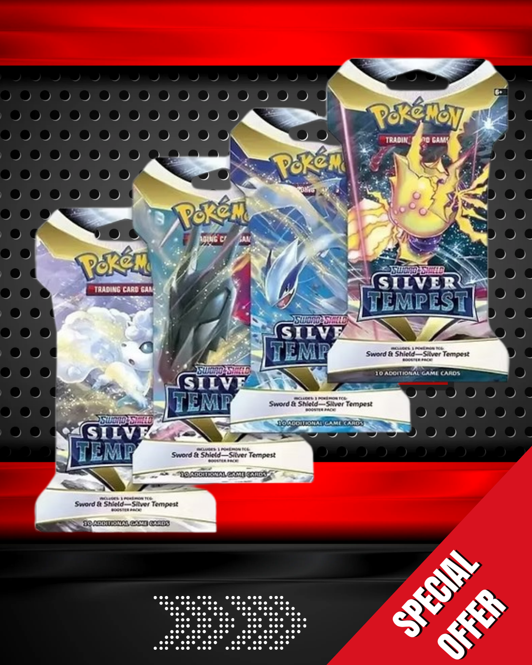 Pokemon Silver Tempest Blister Pack