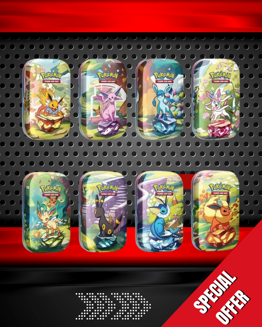 Prismatic Evolutions Mini Tin