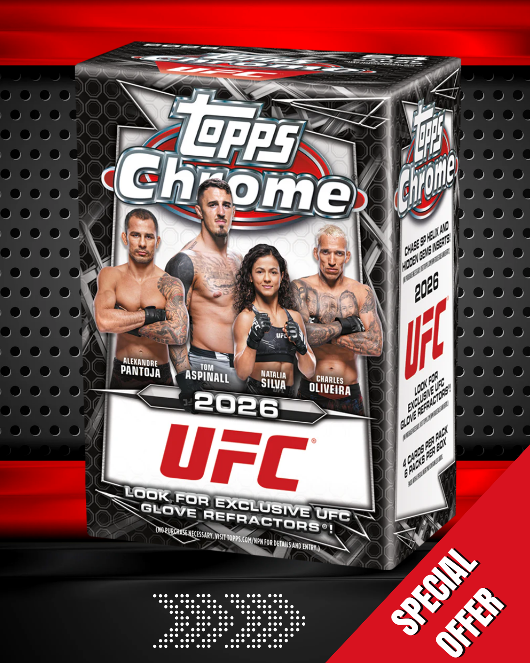 2026 Topps Chrome UFC Blaster Box x 2