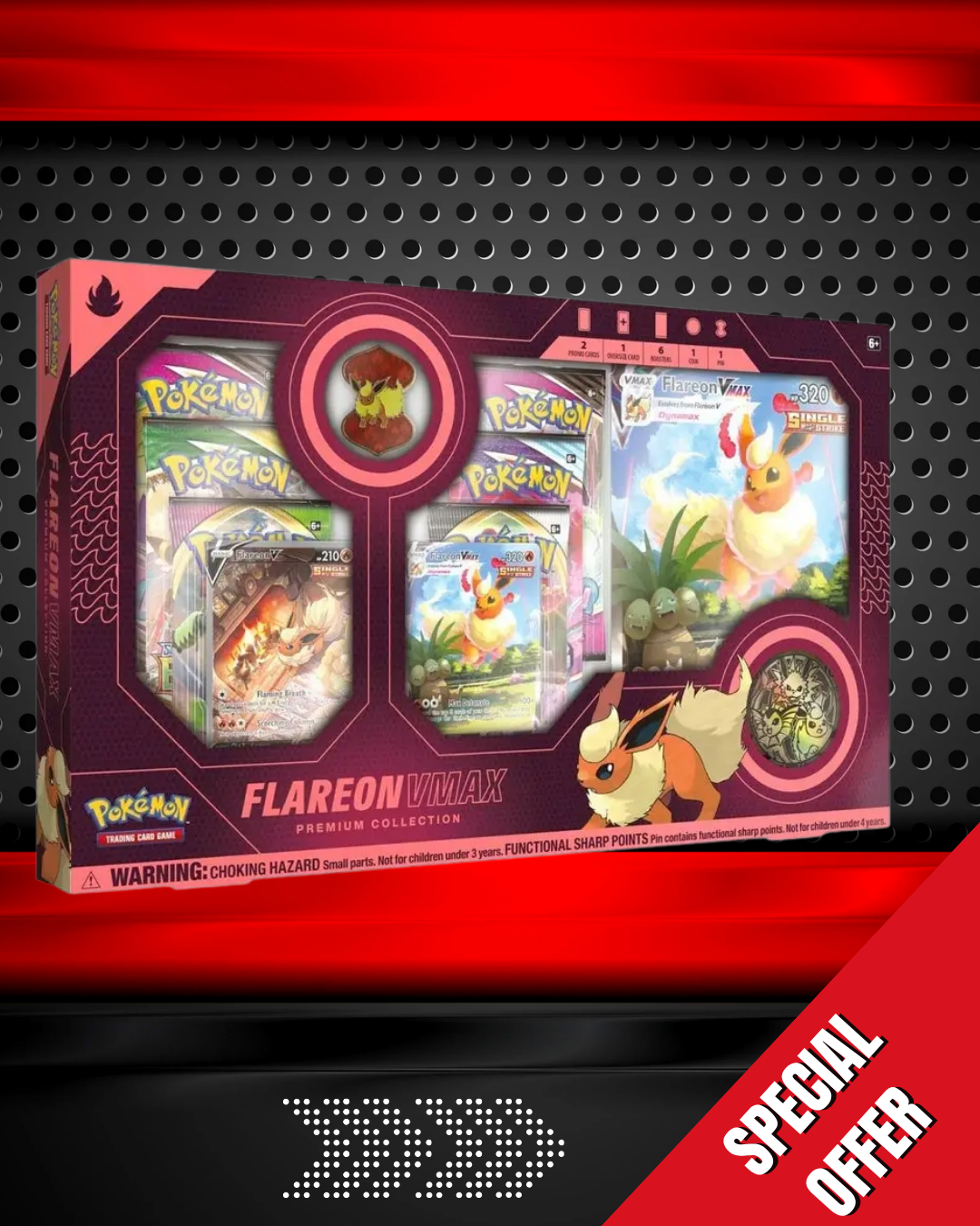 Pokemon TCG Flareon VMAX Premium Collection