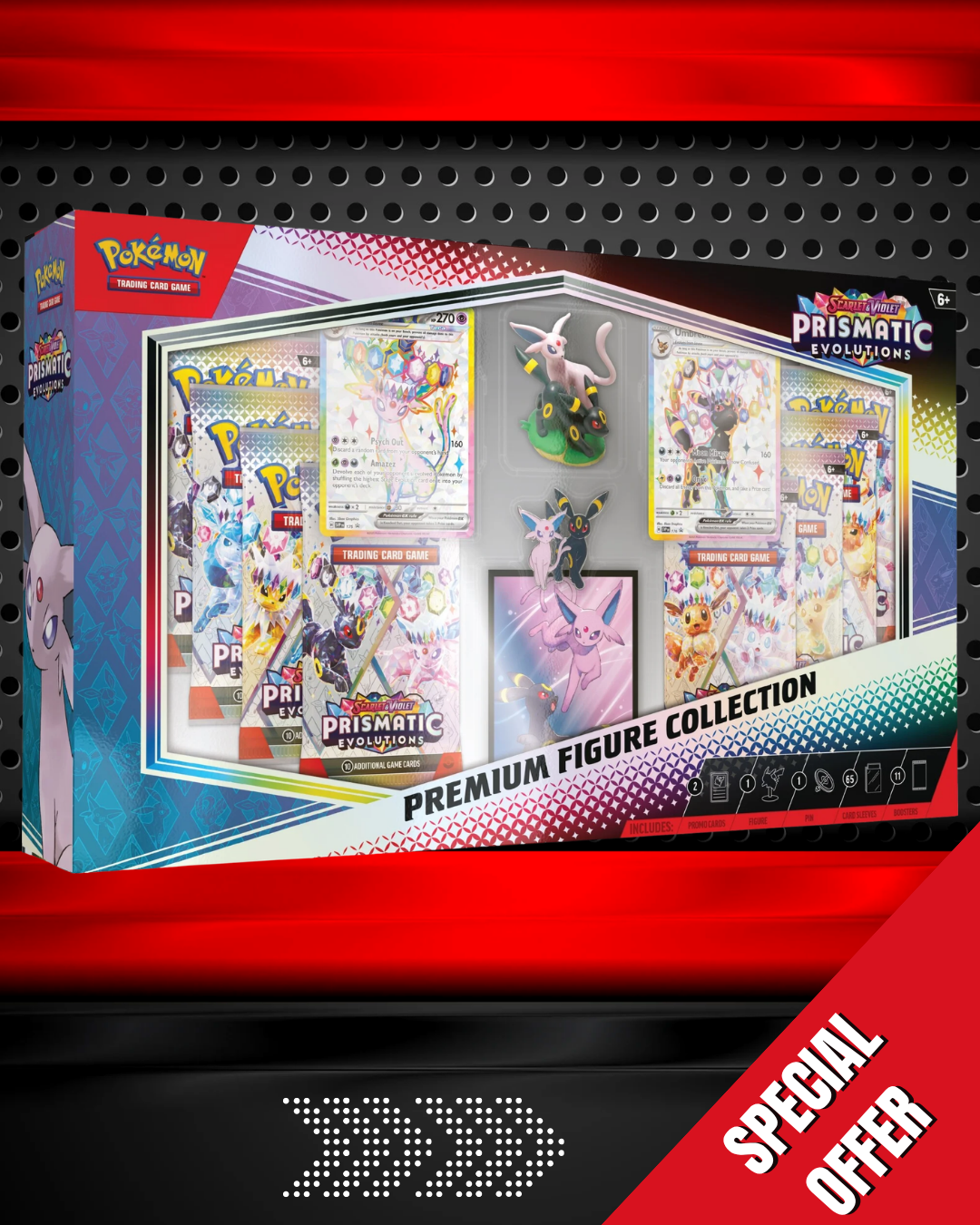 Pokemon TCG Prismatic Evolutions Figure Collection