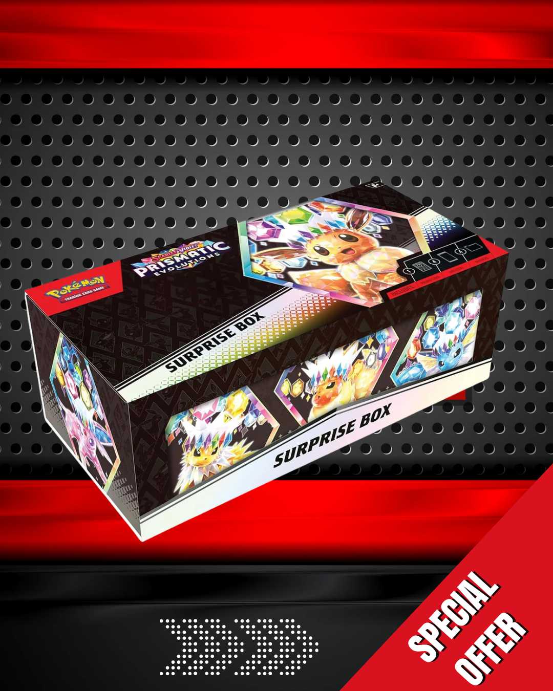 Pokemon TCG Prismatic Evolutions Surprise Box